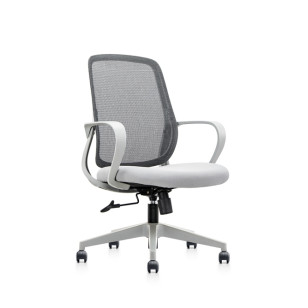 可調旋轉帶靠墊和中靠背辦公椅