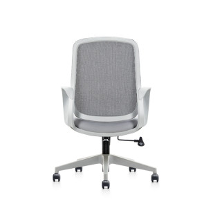 可調旋轉帶靠墊和中靠背辦公椅