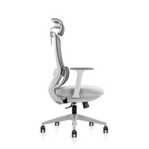 高背帶頭枕旋轉經理辦公椅