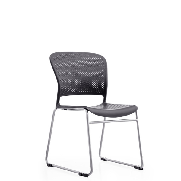 塑料辦公椅休閒椅可堆疊固定培訓椅