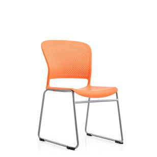 塑料辦公椅休閒椅可堆疊固定培訓椅