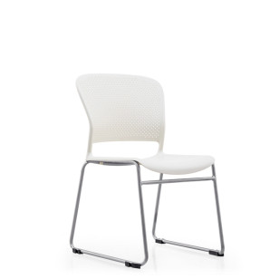 塑料辦公椅休閒椅可堆疊固定培訓椅