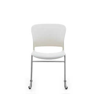 塑料辦公椅休閒椅可堆疊固定培訓椅