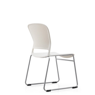 塑料辦公椅休閒椅可堆疊固定培訓椅